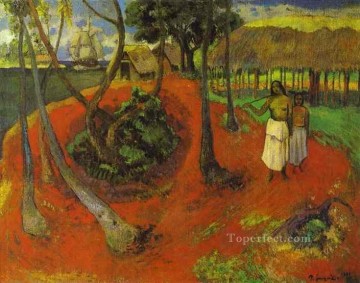 Paul Gauguin Painting - Idilio tahitiano Postimpresionismo Primitivismo Paul Gauguin